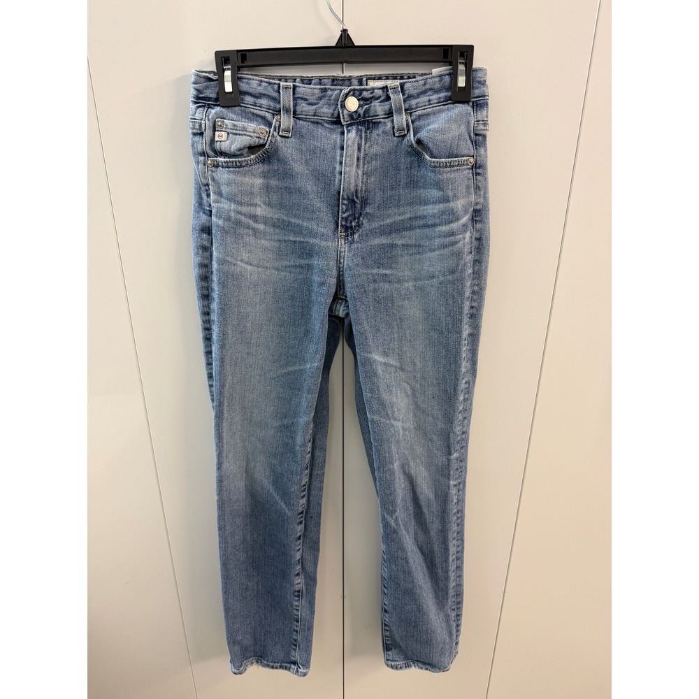 AG Adriano Goldschmied AG-ED Denim High Rise Straight Leg Jeans Blue Size 27R